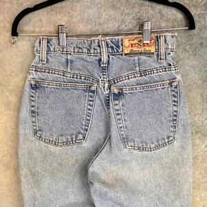 VTG 90s Express Denim Jeans Medium Wash Womans Sz 7/8 Retro